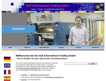 Tablet Screenshot of clr-international.de